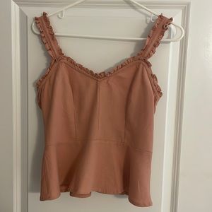 Super cute pink, ruffly boutique top
